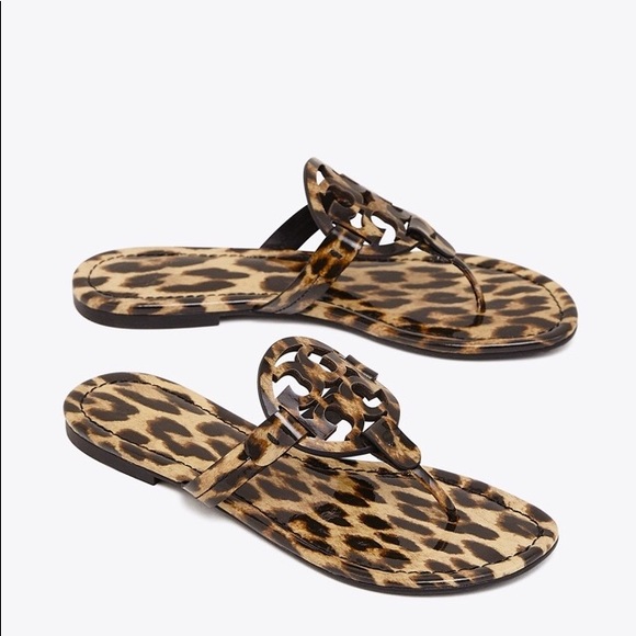 New Tory Burch Miller Leopard Sandals. - Picture 7 of 11